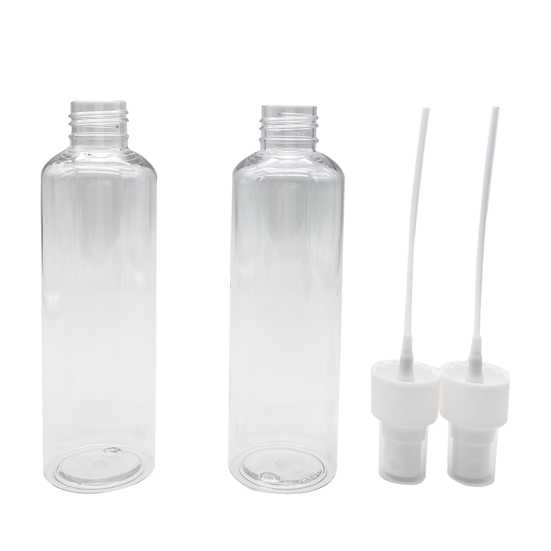 Transparente runde Schultersprühflasche