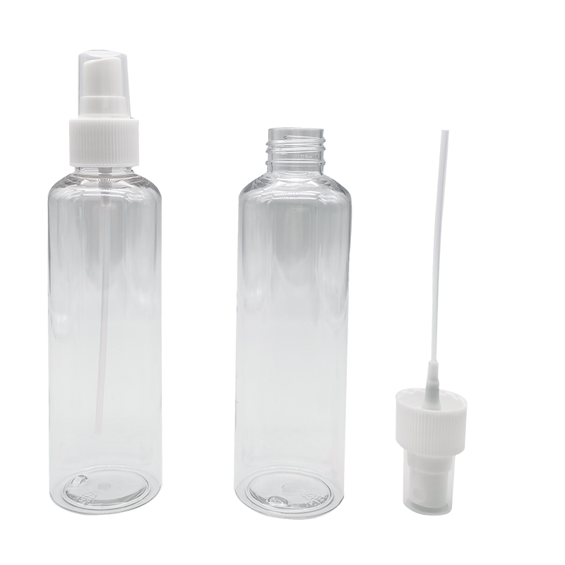 Transparente runde Schultersprühflasche
